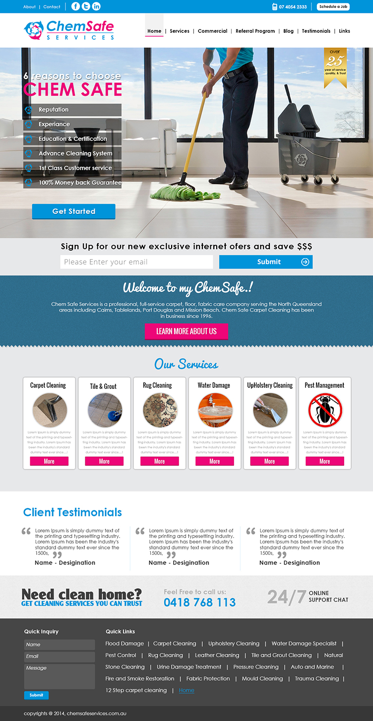 Diseño Web por Adeel Hanif® para este proyecto | Diseño #4709279