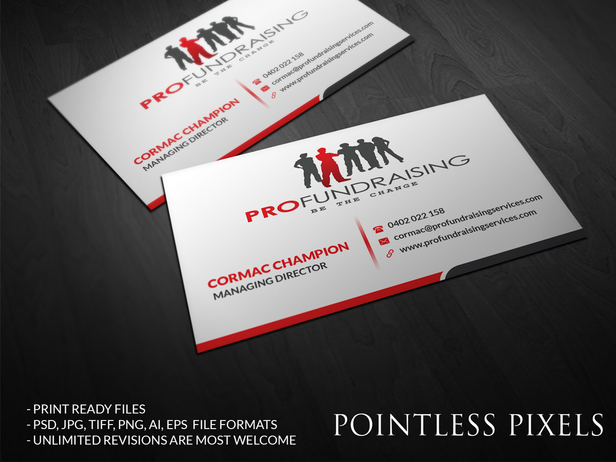 Business Card Design by Pointless Pixels India for this project | Design #4692340