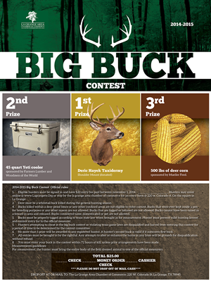 Big Buck Contest | Diseño de Flyer por senja