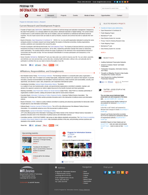 Research Program Web Site | Diseño Web por James