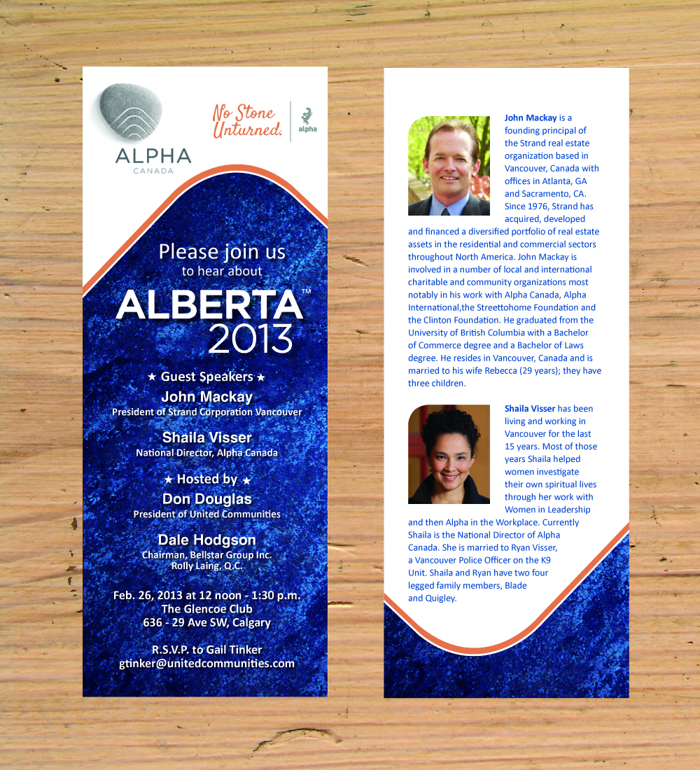 Invitation Design by rkailas for Alpha Ministries Canada | Design #1358780