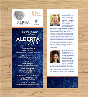 Einladungs-Design von rkailas für Alpha Ministries Canada | Design: #1358783