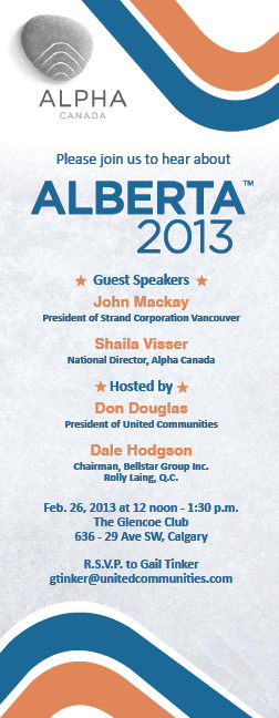 Invitation Design by rkailas for Alpha Ministries Canada | Design #1361721