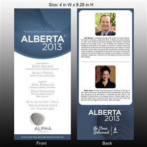 Einladungs-Design von Mon01 für Alpha Ministries Canada | Design: #1344609