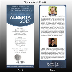 Einladungs-Design von Mon01 für Alpha Ministries Canada | Design: #1364738