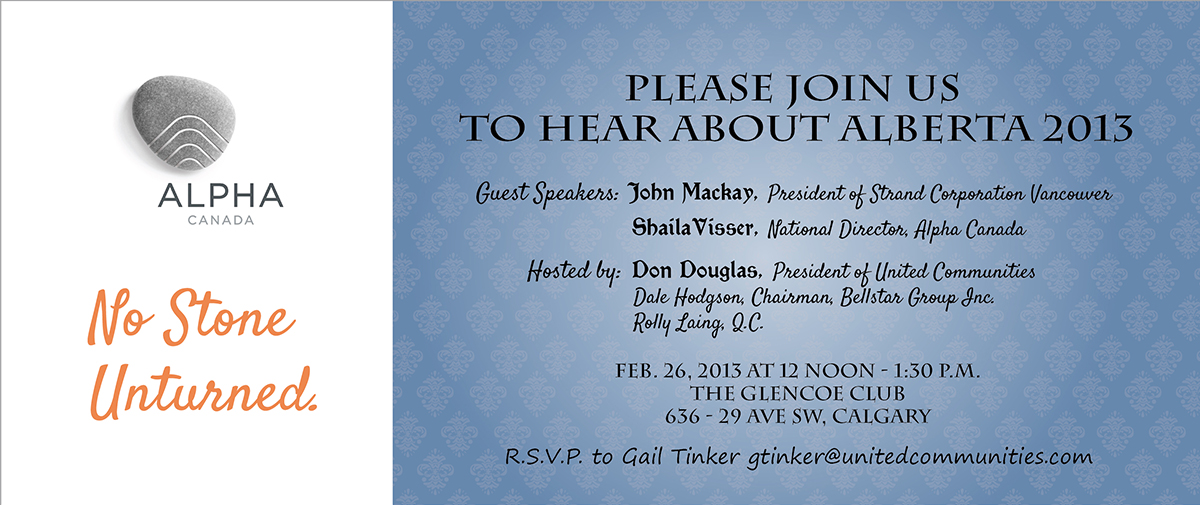 Invitation Design by daisyimage for Alpha Ministries Canada | Design #1339567