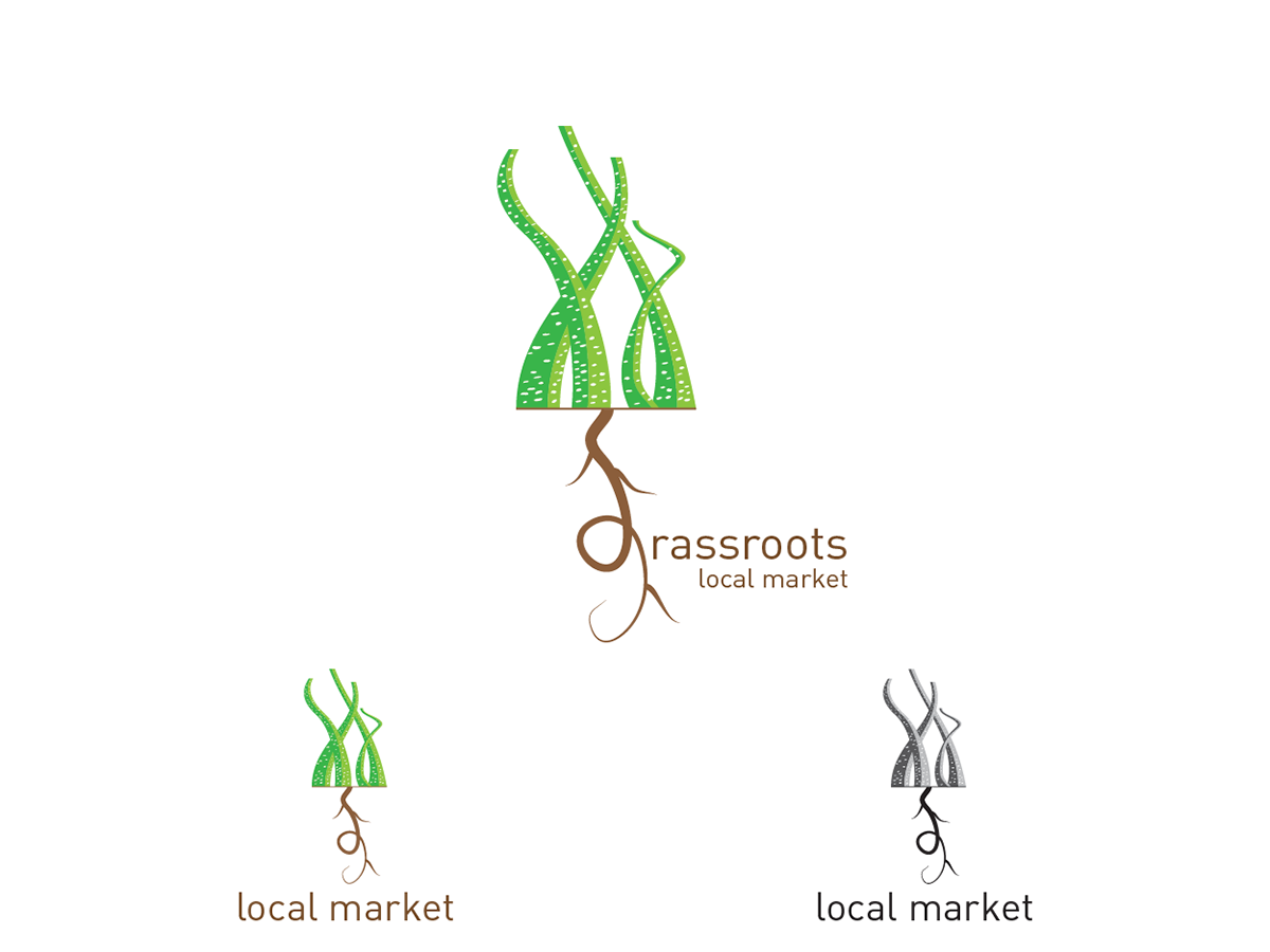 Diseño de Logo por xy&z(ee) para Grassroots Local Market | Diseño #1328155