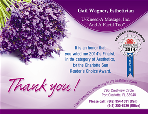Aesthetics 2014 Reader's Choice Award | Diseño de Postal por Akshar Shailesh