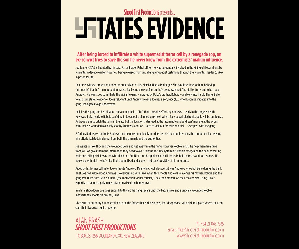 Diseño de Póster por Brian Ellis para Shoot First Productions Ltd. | Diseño #4661948