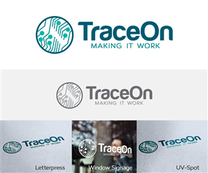 Trace On is a company name. You can try multiple ways to see how it looks with something like TraceOn and TraceoN etc. | Logo Design by NguvuMX