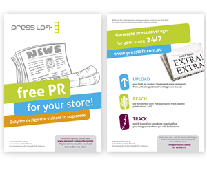 Flyer Design by pixelhousepl for press loft | Design #1338320