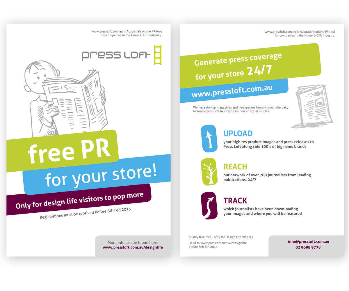 Diseño de Flyer por pixelhousepl para press loft | Diseño #1338327