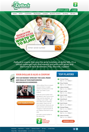 ZipBuck.com Redesign of website | Diseño Web por Mayank Patel