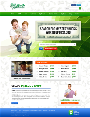 ZipBuck.com Redesign of website | Diseño Web por OM