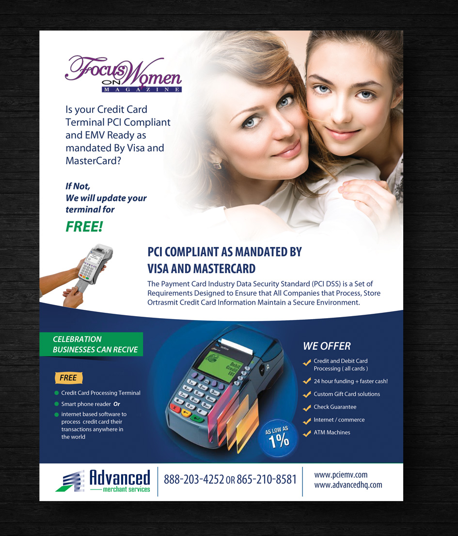 Flyer Design by uk for Advanced Merchant Services | Design: #4668301