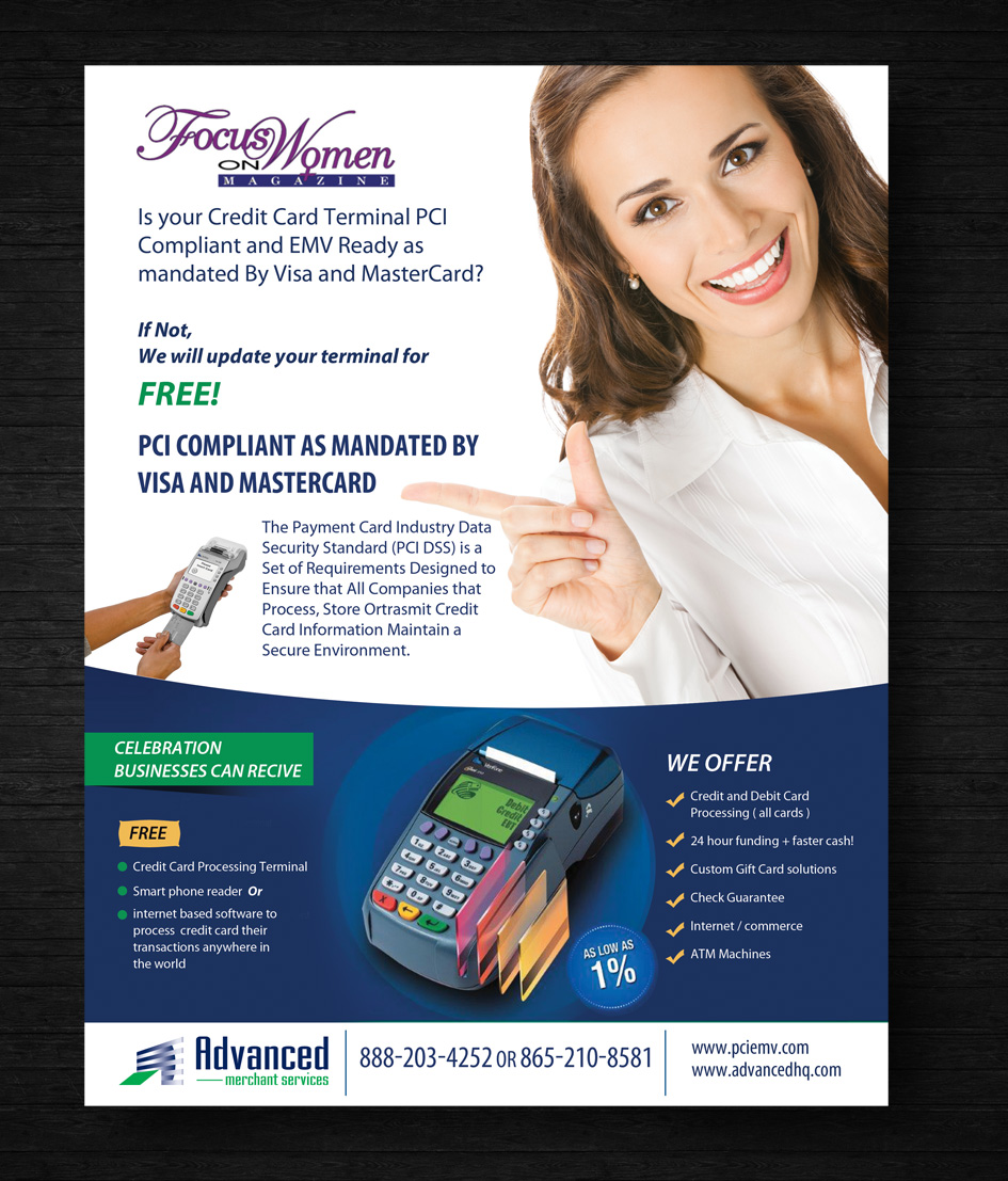 Flyer Design by uk for Advanced Merchant Services | Design #4668338