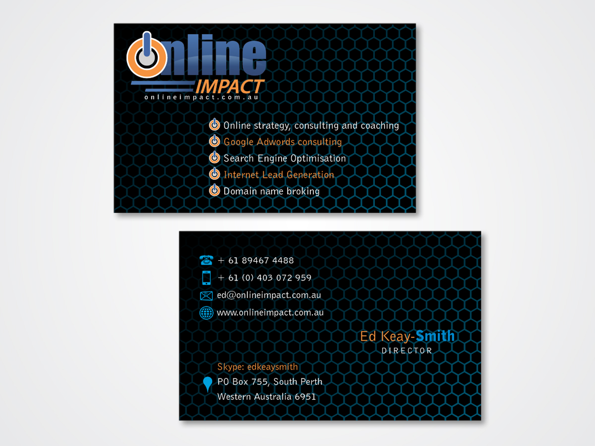 Business Card Design by Arnett for this project | Design #1326268