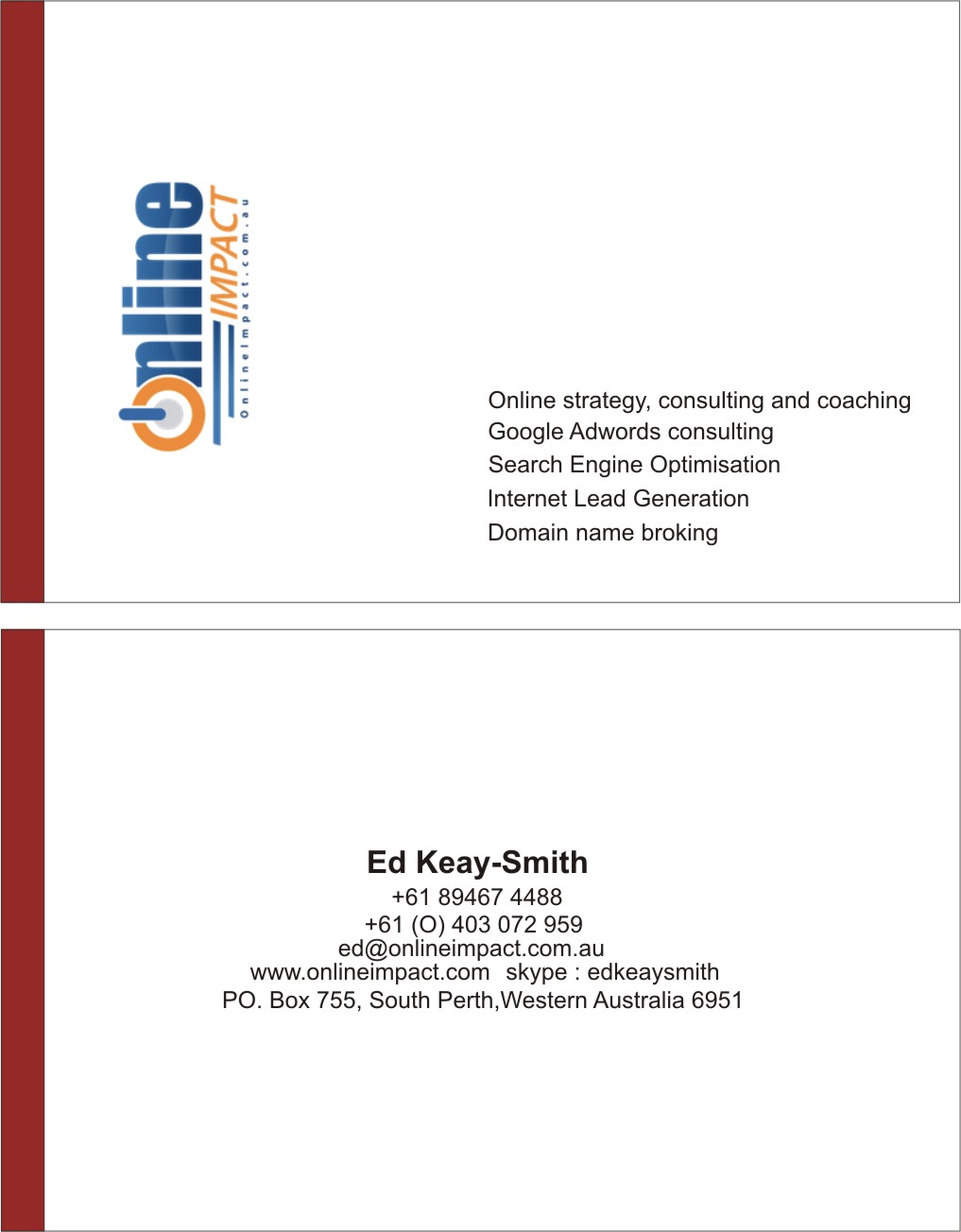 Business Card Design by ChiragThakkar for this project | Design #1328098