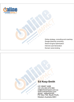 Business Card Design by ChiragThakkar for this project | Design: #1328099