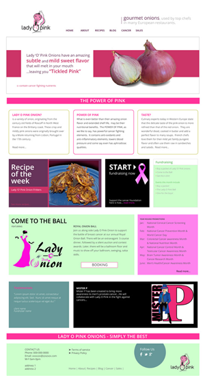 Lady O Pink  | Web Design by Designer Mate