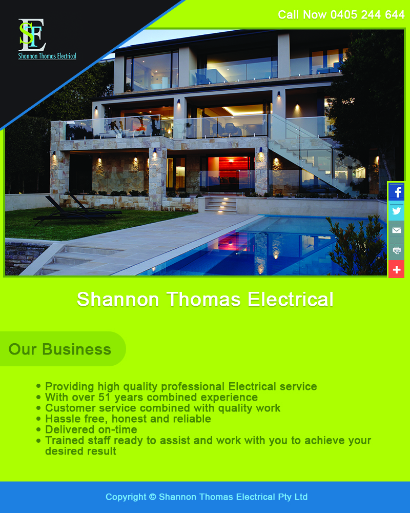 Flyer Design by Pram Shaw for Shannon Thomas Electrical | Design #4683245
