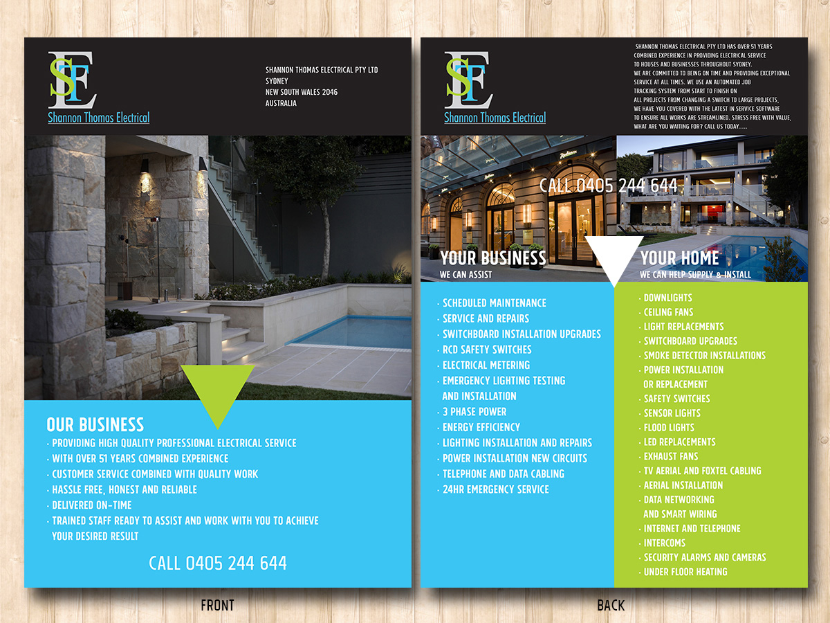 Flyer Design by Ivansan for Shannon Thomas Electrical | Design #4718790
