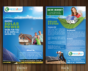 Brand New Solar Energy Business Needs a Flyer Design | Flyer-Design von Sbss
