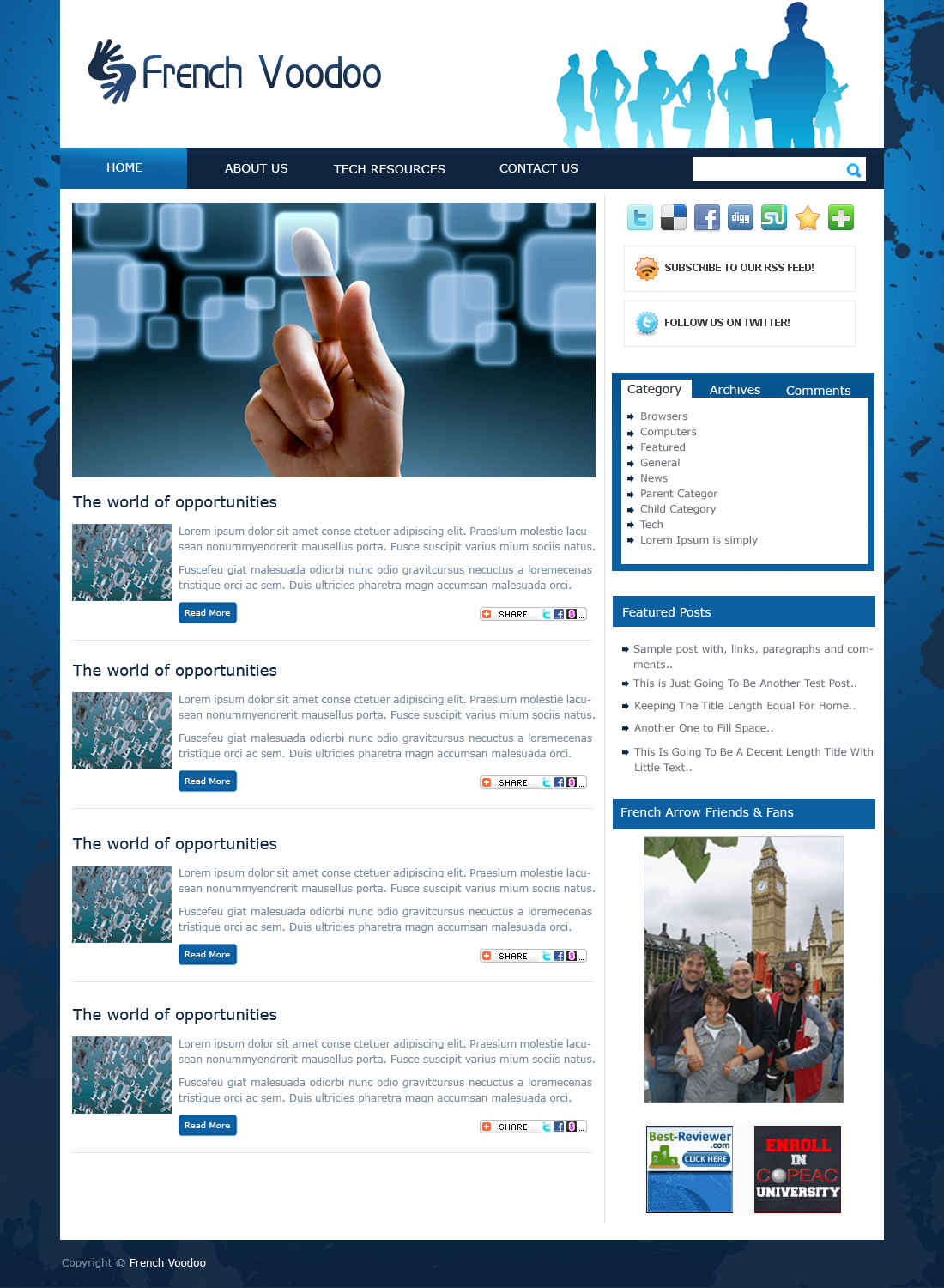 Wordpress Design by Rohit Gangully for this project | Design #221590
