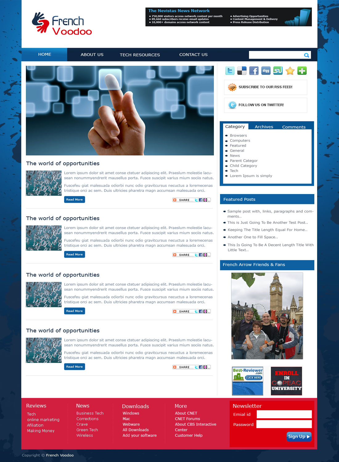 Wordpress Design by Rohit Gangully for this project | Design #221626