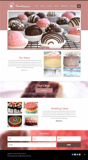 Wordpress Design by pb for Proud Bakehouse | Design: #4802064