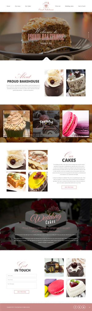 Wordpress Design by pb for Proud Bakehouse | Design: #4802075