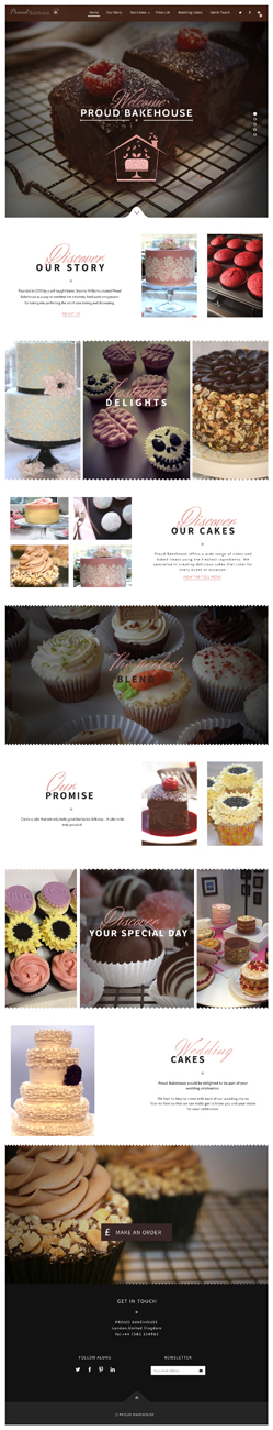 Diseño Wordpress por Da Miracle para Proud Bakehouse | Diseño #4807843
