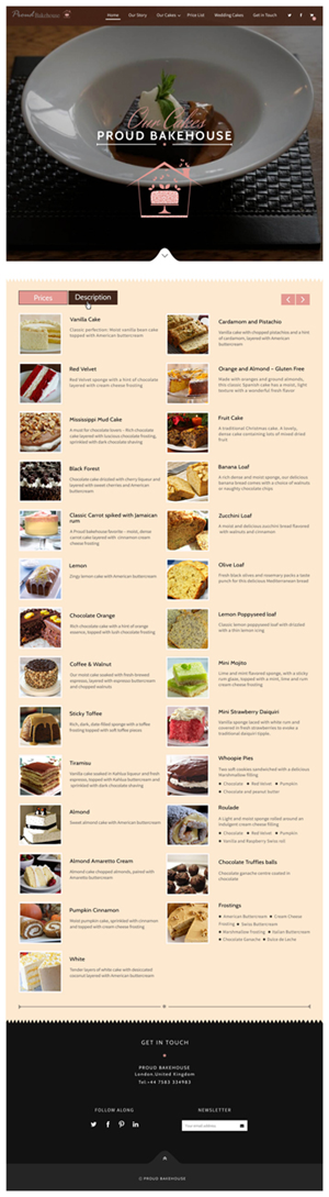 Cake website needs a professional WordPress design makeover! | Wordpress Design by Da Miracle