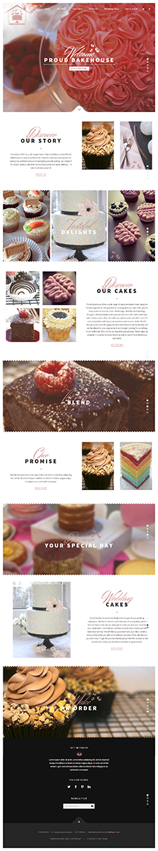 Wordpress Design by WebOne for Proud Bakehouse | Design #4790885