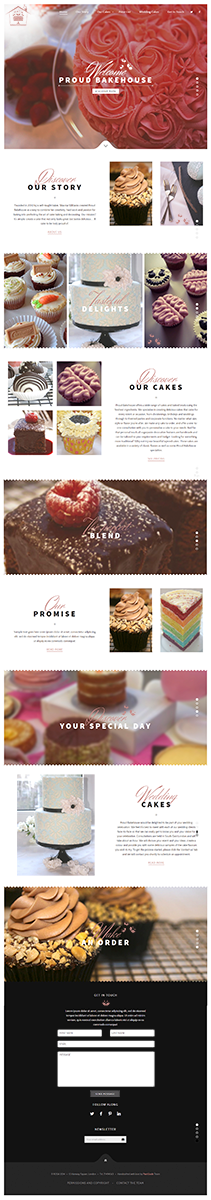 Wordpress Design by WebOne for Proud Bakehouse | Design #4798096