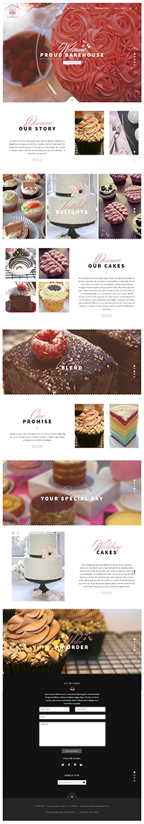 Wordpress Design by WebOne for Proud Bakehouse | Design: #4798096