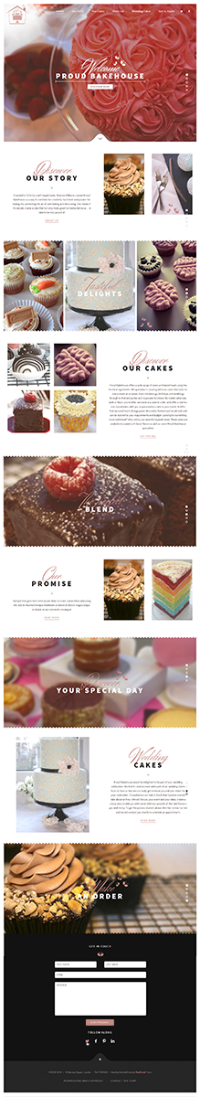 Wordpress Design by WebOne for Proud Bakehouse | Design #4808622