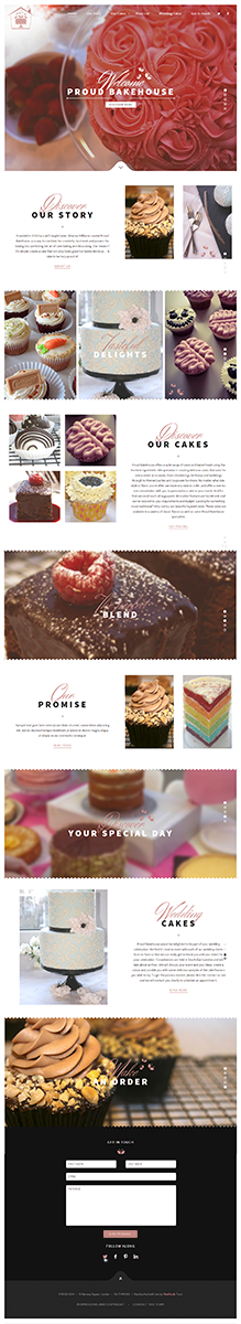 Wordpress Design by WebOne for Proud Bakehouse | Design: #4808622