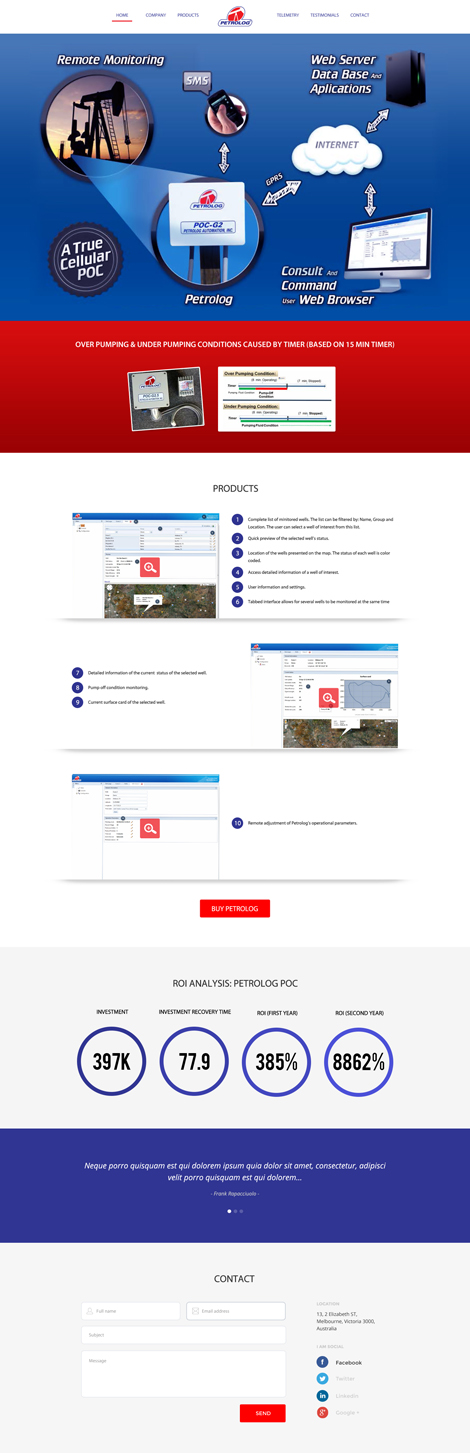 Web Design by Lauren for Petrolog | Design #4685641