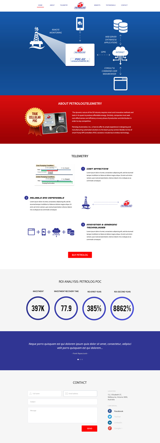Web Design by Lauren for Petrolog | Design #4700905