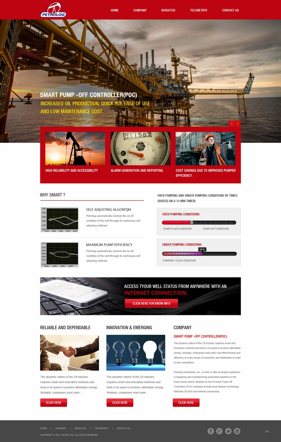 Web Design by pb for Petrolog | Design #4681241