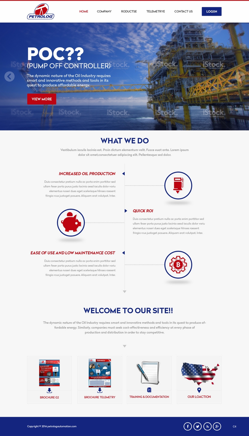 Web Design by pb for Petrolog | Design #4681244