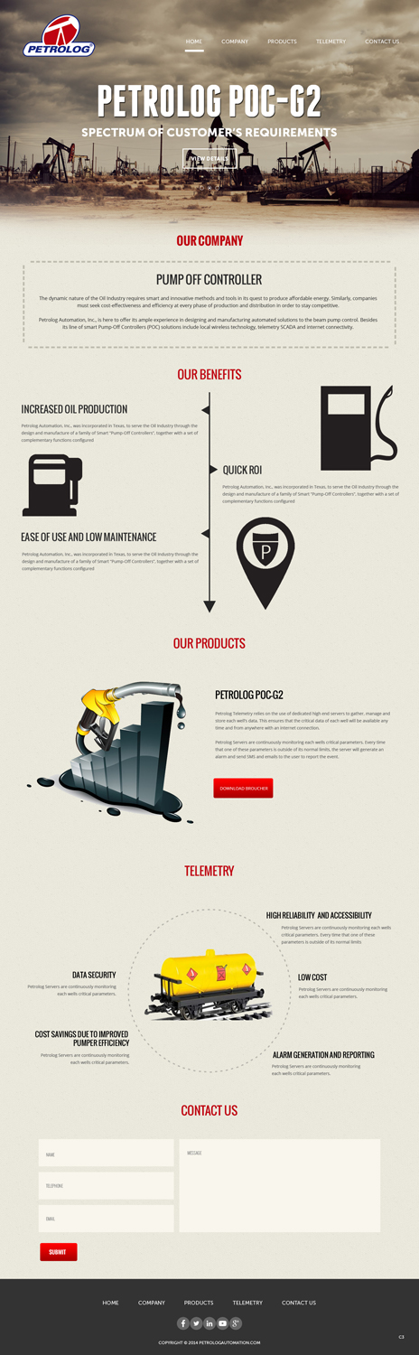 Web Design by pb for Petrolog | Design #4681272