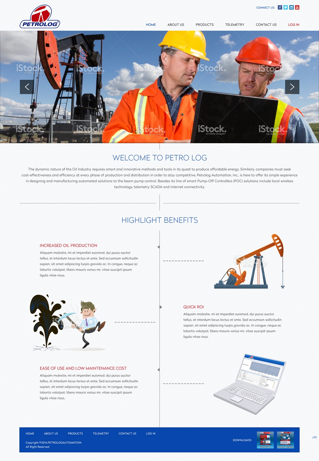 Web Design by pb for Petrolog | Design #4693199