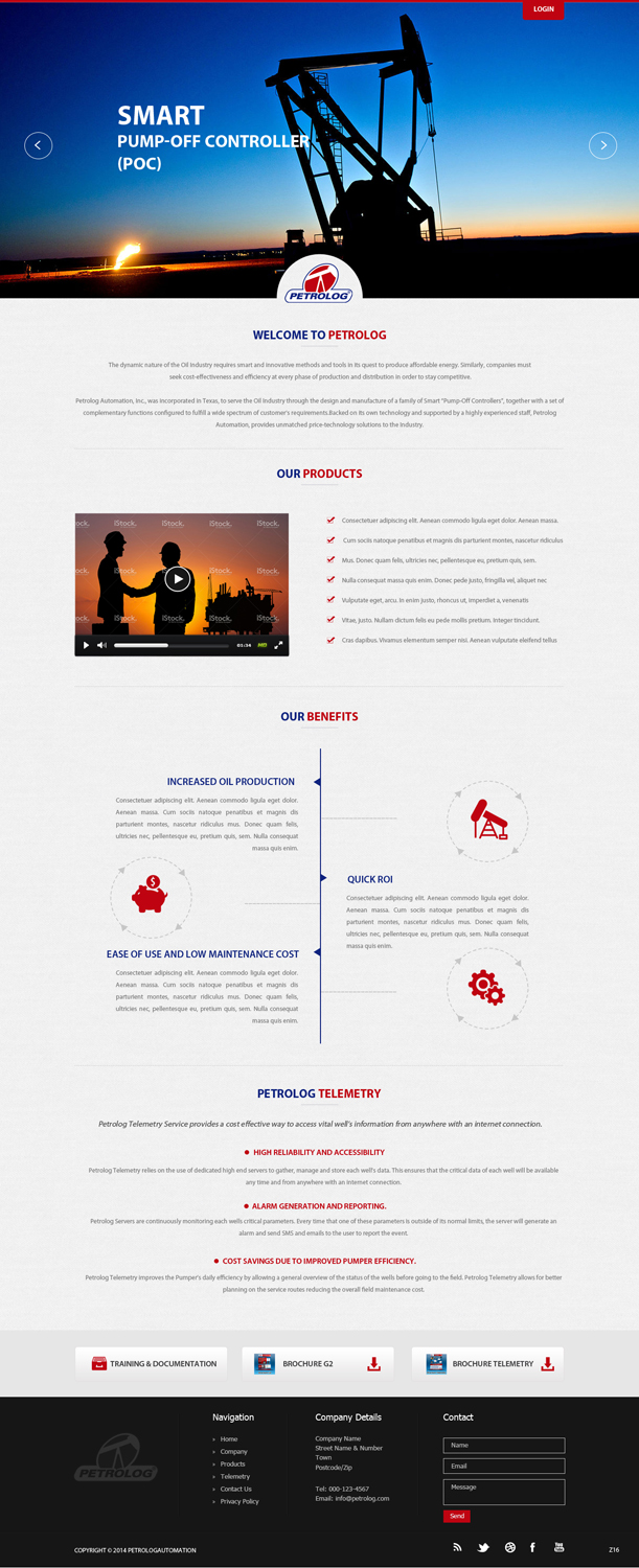 Web Design by pb for Petrolog | Design #4693207