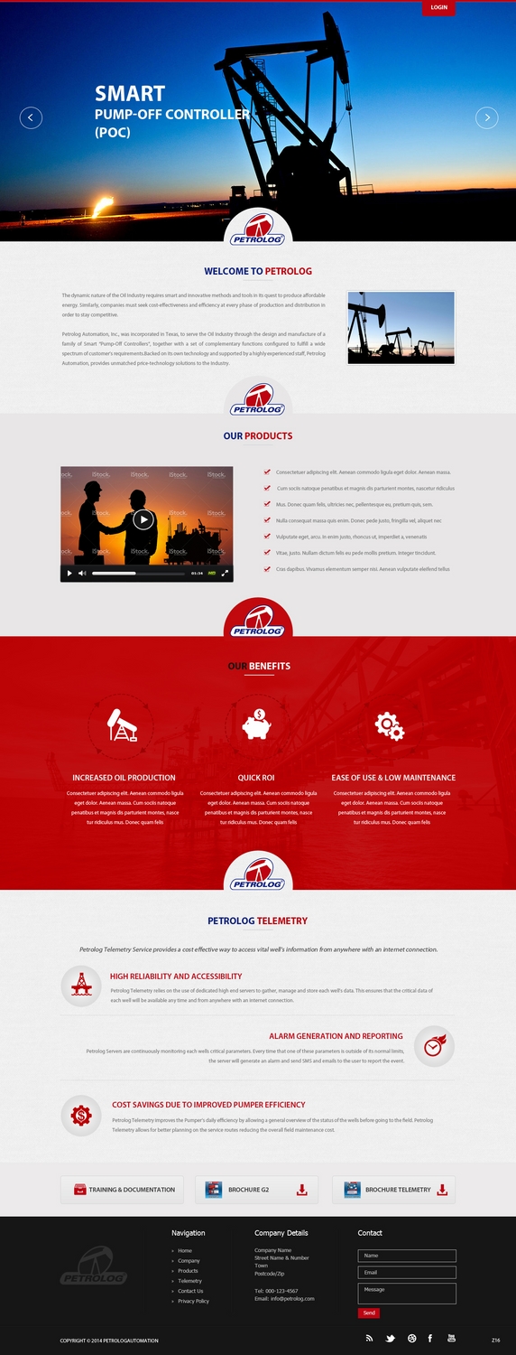 Web Design by pb for Petrolog | Design #4715183