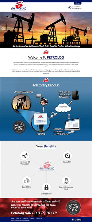 Web Design by Sbss for Petrolog | Design: #4674716