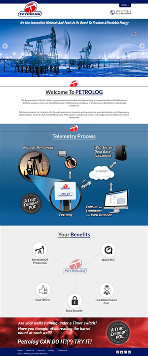 Web Design by Sbss for Petrolog | Design: #4674726
