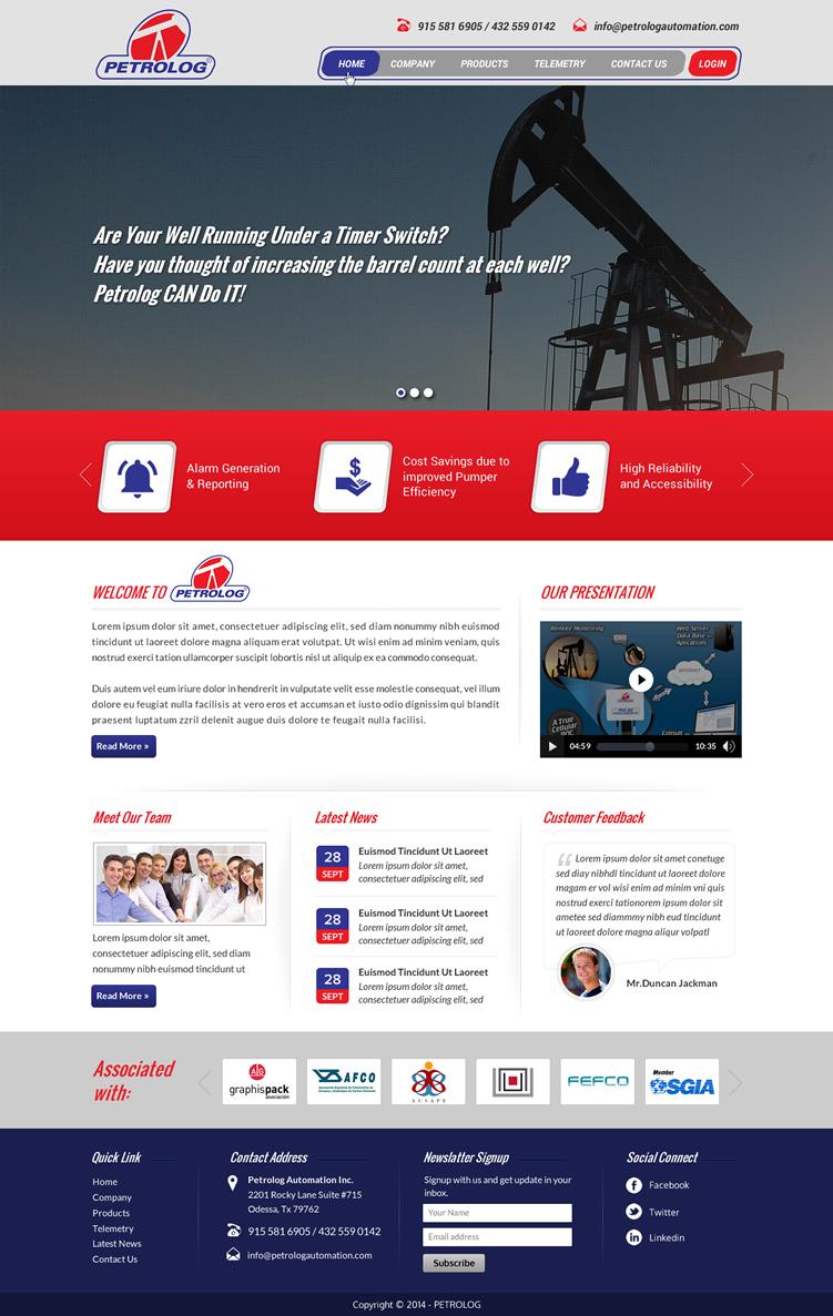 Web Design by Sbss for Petrolog | Design #4674733