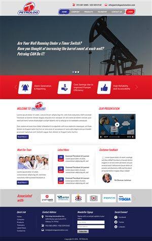 Web Design by Sbss for Petrolog | Design: #4674733
